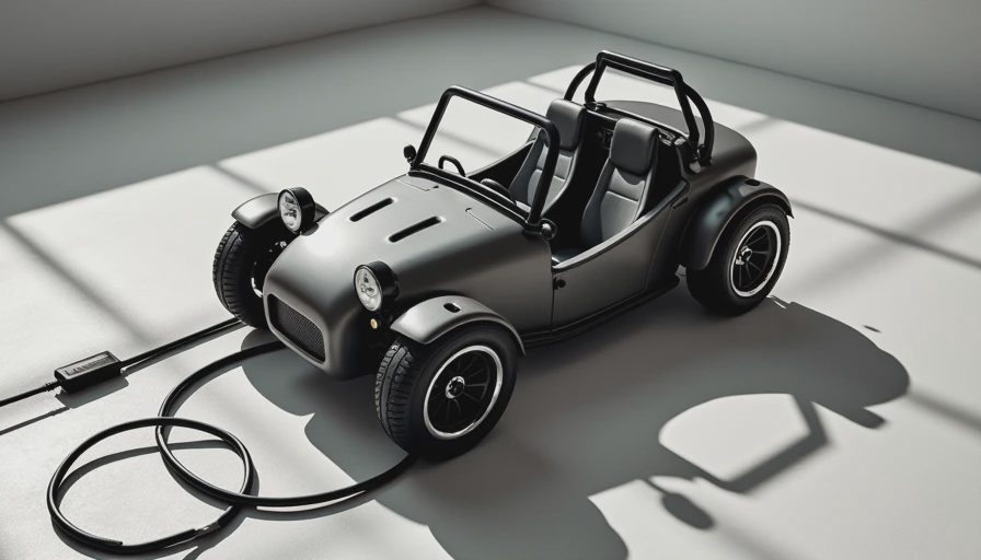 Illustration for electric mini moke