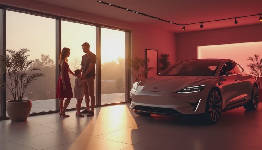 Visual context for electric car brands