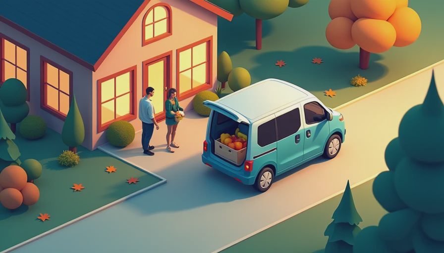 Visual context for electric mini van